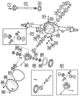 68053928AD MOPAR Rear Axle Housing