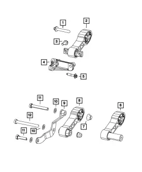 68073053AB MOPAR Differential Bracket