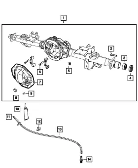 68149270AA MOPAR Differential Cover 1500