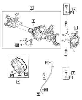 68216206AD MOPAR Differential Cover Kit