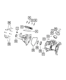 68224114AA MOPAR Drive Pinion Seal