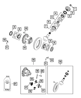 68234486AA MOPAR Differential 1500