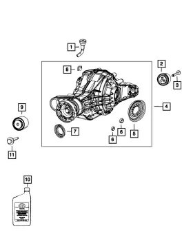 68378449AB MOPAR Rear Axle Differential