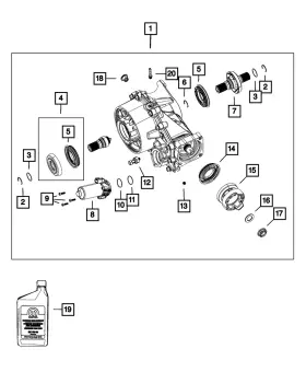 68405272AB MOPAR Axle Motor Kit