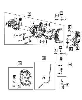 68419878AA MOPAR Axle Housing