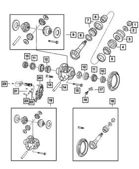 68449587AA MOPAR Drive Pinion Bearing Kit