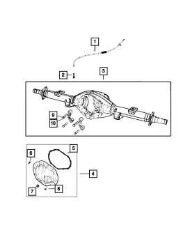 68460137AB MOPAR Rear Axle 3500