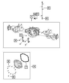 68475246AA MOPAR Rear Axle Housing