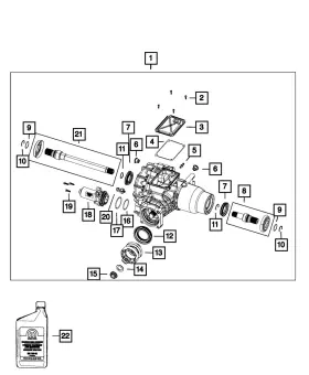 68551790AA MOPAR Rear Differential Pump Motor