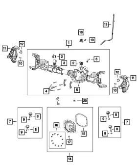 68635484AA MOPAR Axle Housing Wrangler