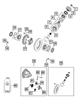 Mopar 68677054aa Genuine Differential Case