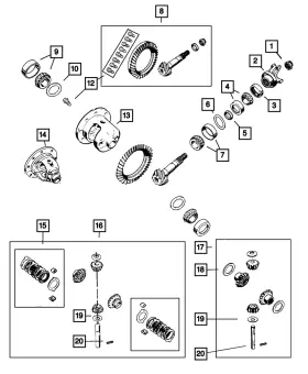 J3175779 MOPAR Drive Pinion Bearing Spacer