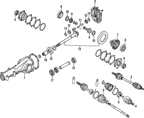 38140-13201 NISSAN Pinion Bearings