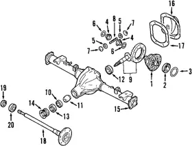 38165-P0102 NISSAN Pinion Bearing Spacer