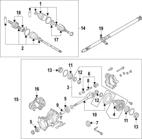 38189-6RE0A NISSAN Pinion Seal Rogue