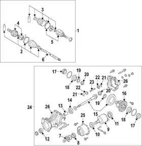 38189-CA000 NISSAN Pinion Seal