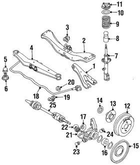 55466-31L01 NISSAN Differential Mount Insulator