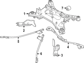 55470-AG01A NISSAN Differential Mount