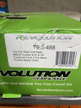 Revolution Gear And Axle 810038584256 Toy 9.5 Inch 4.88 Ratio Rear 29 Spline Ring Pinion