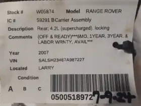 440-59291B ROVER Carrier Rear Supercharged Locking Sport #3