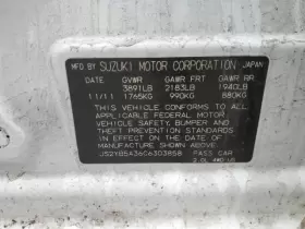 440-50485 SUZUKI Carrier Rear Axle Hatchback Manual
