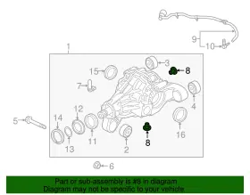 0AA-409-057 VOLKSWAGEN Differential Housing Fill Plug #2