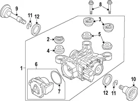 5Q0-599-438 VOLKSWAGEN Differential Upper Bushing