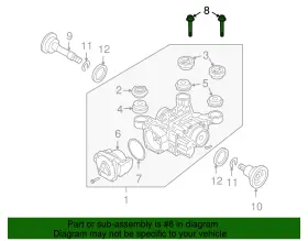 N-107-203-01 VOLKSWAGEN Mount Bolt #2