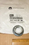 Mopar 4720895ab Pinion Nut 2001-2026 Dodge, Jeep Wrangler, Liberty, Genuine Oem. Fixed Price $23.75.