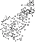 Genuine Mopar Rear Axle Sub-frame 68087226af. Fixed Price $955.42.