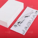 Rear Tailgate Badge For Jaguar Emblem Letter Xe Xf Xj F-type F-pace Chrome Decal. Fixed Price $25.99.