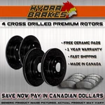 Fits 2006 2007 Land Rover Range Sport Drilled Brake Rotors Ceramic Blk. Fixed Price $458.21.