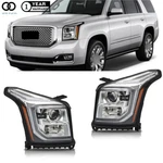 Halogen Headlights Left&right Side W/led Drl For 2015-2017 Gmc Yukon/yukon Xl. Fixed Price $194.92.