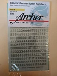 Archer Fine Transfers 1/72 - 76 German Wwii Turret Numbers (black) Ar74001b. Fixed Price $6.00.