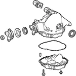 Genuine Mercedes-benz Oe Reman Rear Axle Differential 167-350-65-01-80. Fixed Price $7016.21.