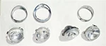Set Of 4 Headlamp Assemblies With Chrome Trim Oem 1980 1987 Jaguar Xj6. Fixed Price $50.67.