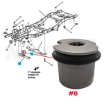 Front Differential Support Bracket Frame Brace Axle Bushing For 06-10 Hummer H3. Fixed Price $15.79.