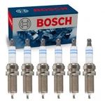 6 Pc Bosch Platinum Spark Plugs For 2010-2011 Bmw 323i 2.5l L6 Ignition Wire Ar. Fixed Price $55.60.