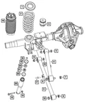 Genuine Mopar Rear Coil Spring Right 68262673ac. Fixed Price $191.86.