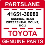 41651-30080 Toyota Oem Genuine Cushion, Rear Differential Mount, No.2. Fixed Price $88.86.