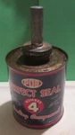 1920s 30s Hot Rod Perfect Seal Oil Tin Can Aviation Sealing Compound Ford. Fixed Price $230.00.