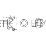 Dana 100-4-1451-1x Flanged End Yoke. Fixed Price $455.27.