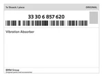 Genuine Bmw Vibration Absorber 33-30-6-857-620 New. Fixed Price $397.26.
