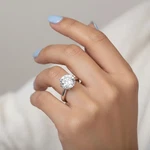 Solitaire Engagement Ring 14k Gold Classic 6 Carat Round Lab-grown Diamond G Vs1. Fixed Price $4623.30.