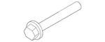 Genuine Porsche Air Suspension Spring Bolt N-106-405-01. Fixed Price $5.88.