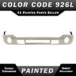New Painted *wa926l - Silver Birch* Front Bumper Cover For 2003-2007 Gmc Sierra. Fixed Price $280.99.