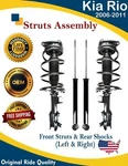 New Oe Front Struts & Rear Shocks For 2006-2011 Kia Rio 1.6l Lifetime Warranty. Fixed Price $334.98.