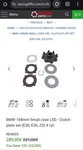 Bmw E30 168mm Lsd Stage 1 Upgrade Clutch Plate Kit (limited Slip Differential). Fixed Price $220.00.