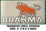 Brahma - Transfer Vinyl Decal Sticker. Fixed Price $10.96.