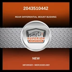 Lemforder 2010-2018 Mercedes-benz Rear Differential Mount Bushing 2043510442. Fixed Price $49.00.